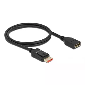 DisplayPort pagarināšanas kabelis DeLOCK 8K 60 Hz 1 m
