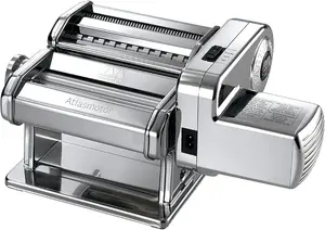 Electric pasta machine Marcato Atlasmotor — aluminium/steel, stainless finish, 320×199.9×254 mm