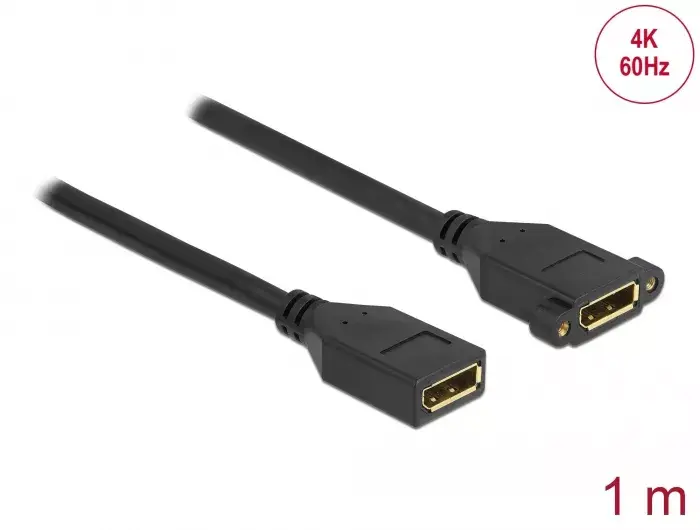 DisplayPort kabelis female to female DeLOCK 87100 Photo 2