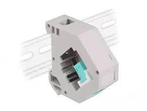 Keystone module DELOCK 87173 — SC to SC duplex, aqua/grey/white, 60.1×59.4×21.6 mm