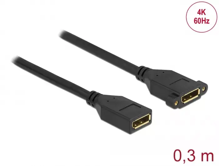 DisplayPort kabelis female to female DeLOCK 87099 Photo 2