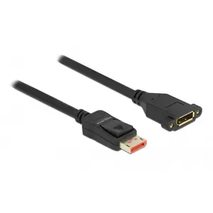 DisplayPort pagarinājuma kabelis paneļa montāža DeLOCK 87098 8K 60 Hz 3 m