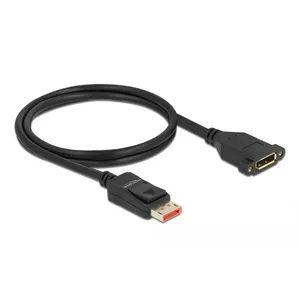 DisplayPort extension cable panel-mount DeLOCK 87095 8K 60 Hz 1 m
