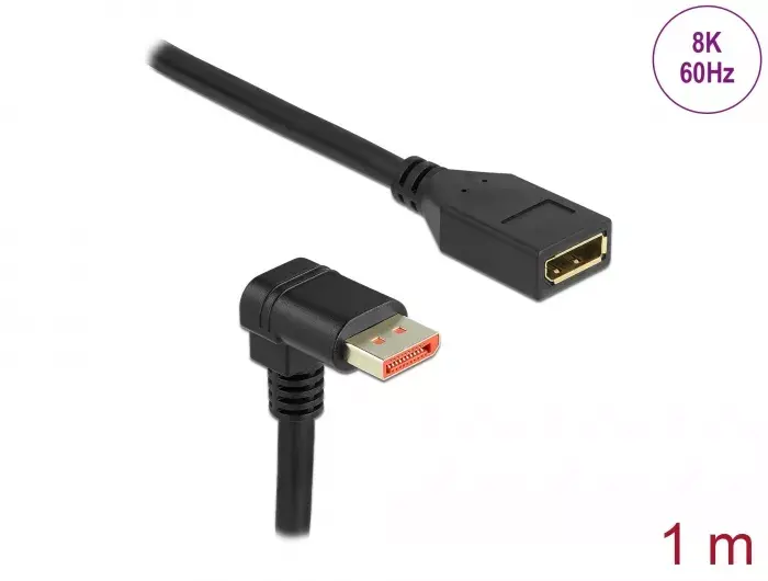 Кабель-удлинитель DisplayPort DeLOCK 90° вниз Photo 2