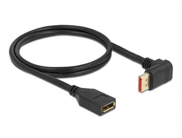 DisplayPort extension cable DeLOCK 90° upwards angled Photo 2