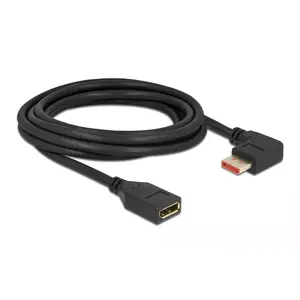 Кабель-удлинитель DisplayPort DeLOCK 87079 3м 8K 60Hz с углом 90°