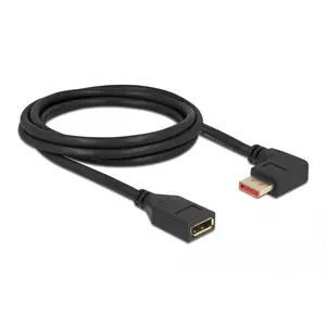 Кабель-удлинитель DisplayPort DeLOCK 87078 2м 8K 60Гц с углом 90°