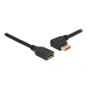 Кабель-удлинитель DisplayPort DeLOCK 87073 1м 90° левый угол