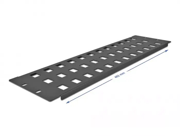 Keystone panel DeLOCK 19" Keystone Patch Panel 48 port 3U black Photo 2
