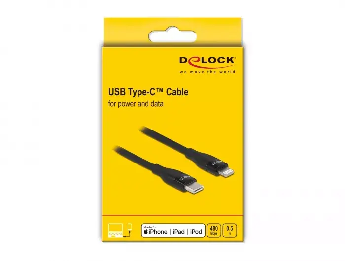 Data and charging cable DeLOCK USB Type-C to Lightning Photo 3