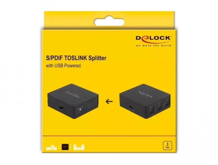 S/PDIF TOSLINK сплиттер DeLOCK 63397 Photo 4