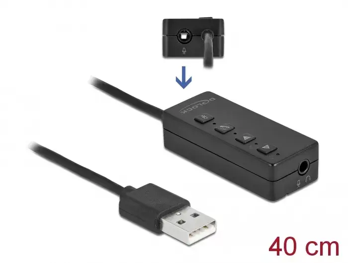 USB austiņu un mikrofona adapteris DeLOCK 66731 Photo 2