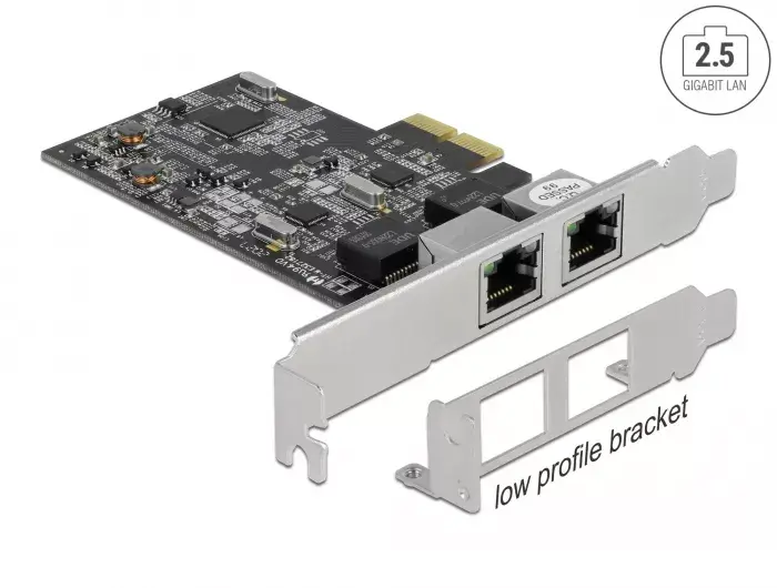 DeLOCK PCI Express x2 karte uz 2 x RJ45 2.5 Gigabit LAN RTL8125 Photo 4