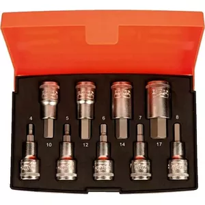 Screwdriver bit set BAHCO S9HEX — 9-piece hexagonal bits set