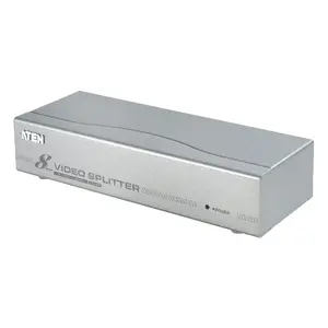 Video splitter ATEN VS98A — VGA 8-output (HDB-15), max res 1600x1200, range 65 m, silver