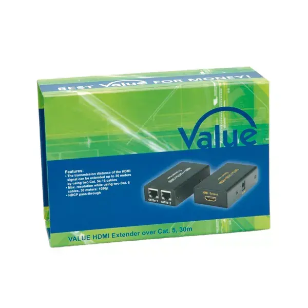 AV transmitter & receiver VALUE HDMI Extender over Twisted Pair 25 m Photo 2