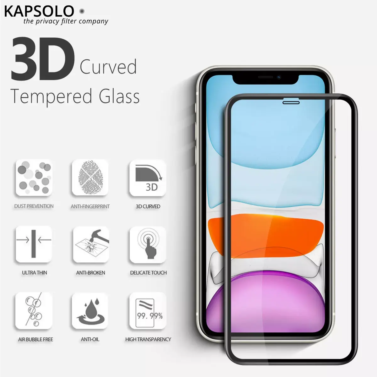 Tempered Glass KAPSOLO iPhone 13 MINI Photo 2