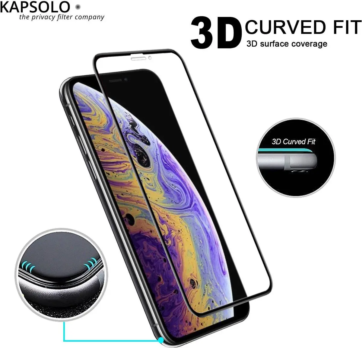 Temperētais stikls KAPSOLO iPhone 13 MINI