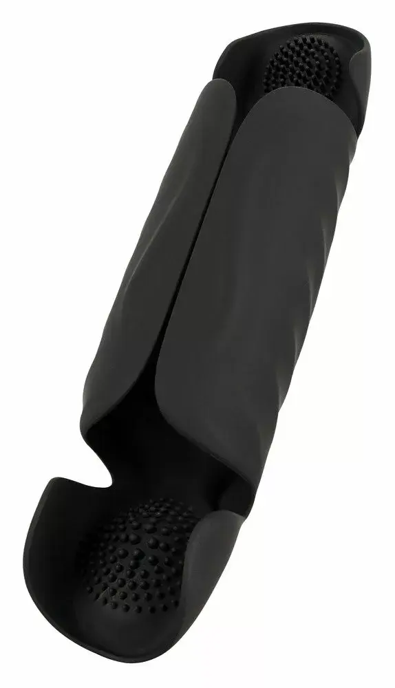 Masturbator Rebel Silicone Black — 3-segment vibrator Photo 2