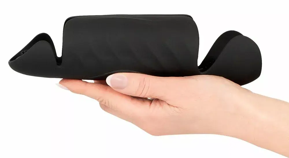 Masturbator Rebel Silicone Black — 3-segment vibrator Photo 4