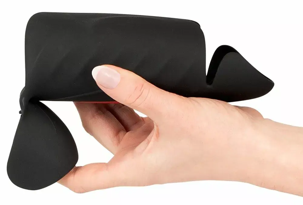 Masturbator Rebel Silicone Black — 3-segment vibrator Photo 5