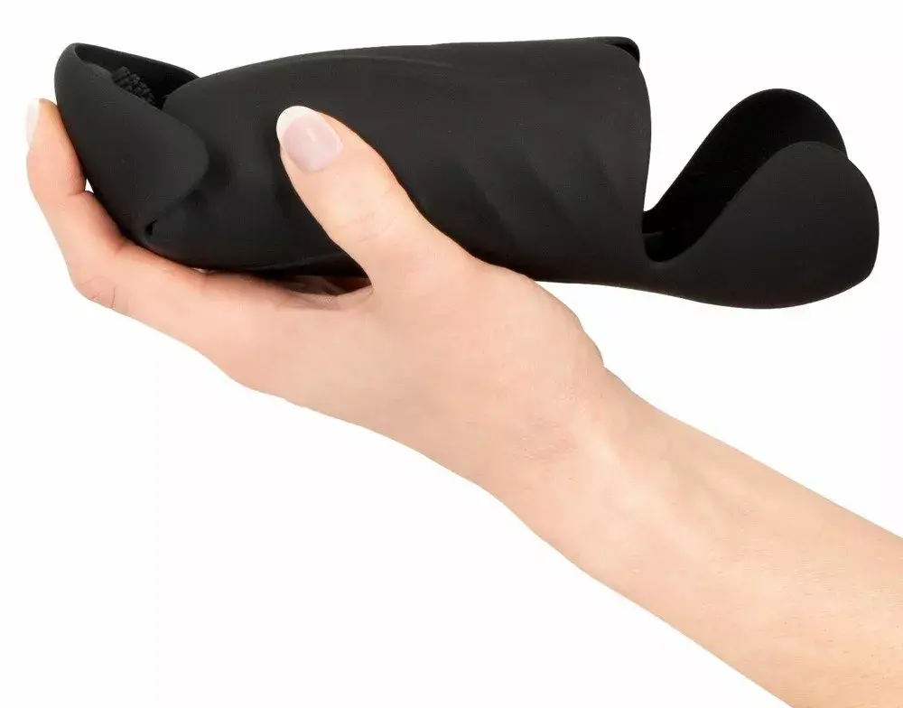 Masturbator Rebel Silicone Black — 3-segment vibrator Photo 6