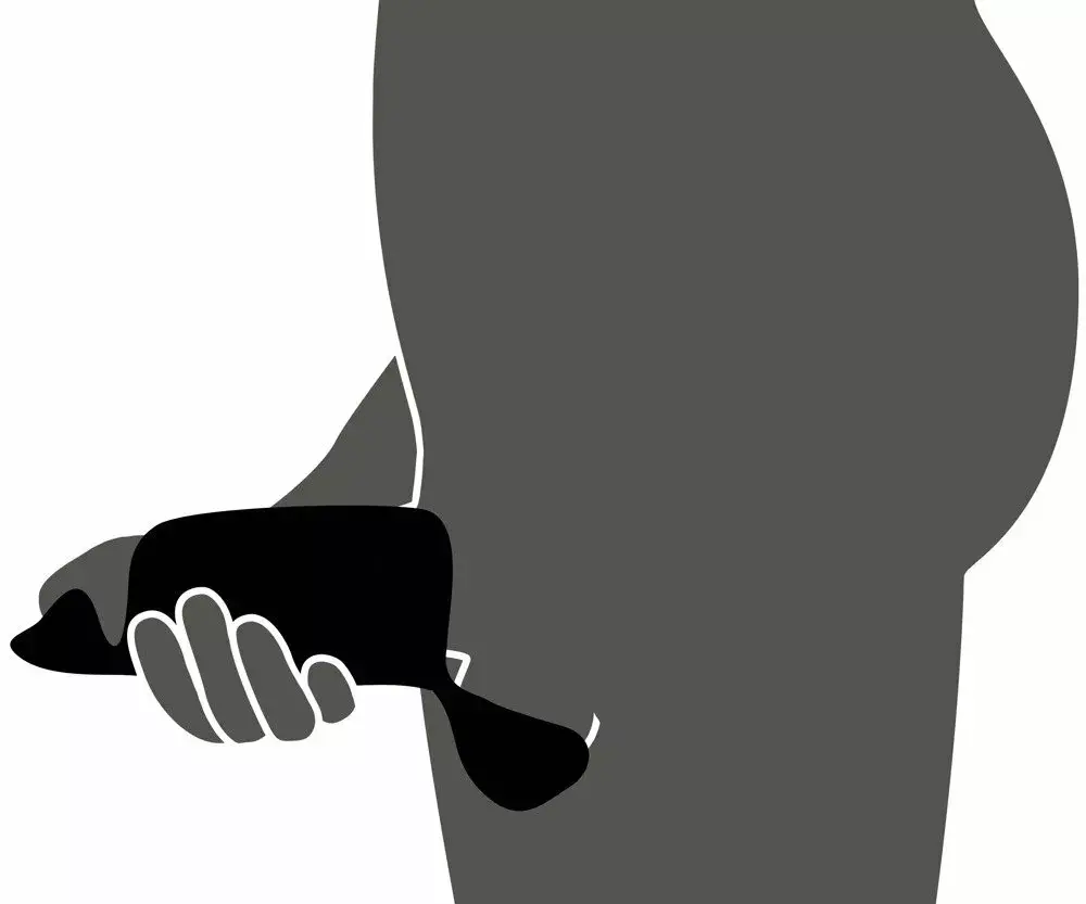 Masturbator Rebel Silicone Black — 3-segment vibrator Photo 12