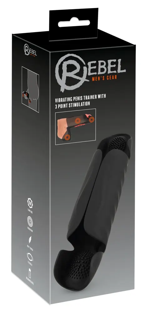 Masturbators Rebel Silicone Black — dzimumlocekļa