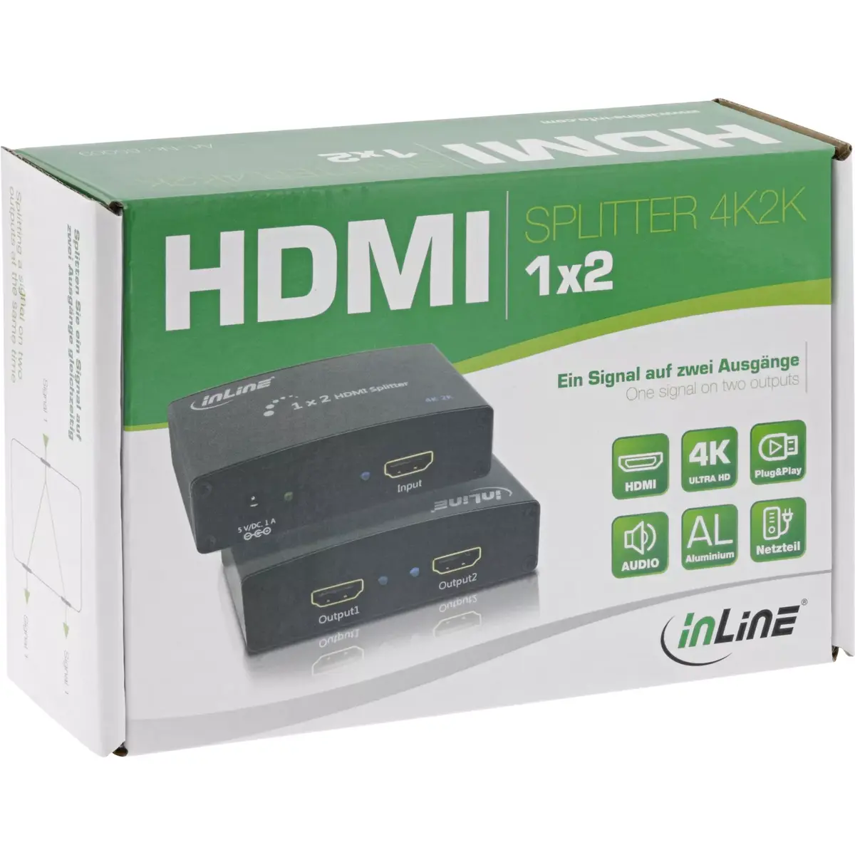 HDMI Splitter 2-port InLine 65009 Photo 3