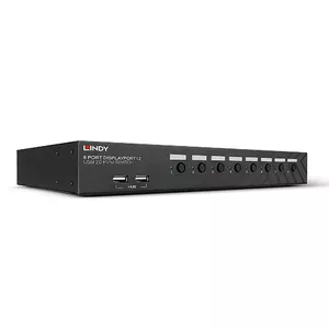 KVM Switch Lindy 8 Port DisplayPort 1.2 USB 2.0 Audio