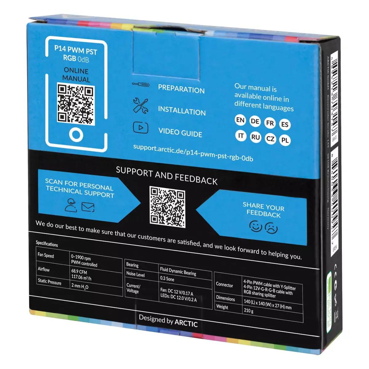 Ventilators Arctic P14 PWM PST RGB 0dB Photo 6