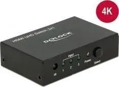 DeLOCK 18683 Video Slēdzis HDMI Metāla