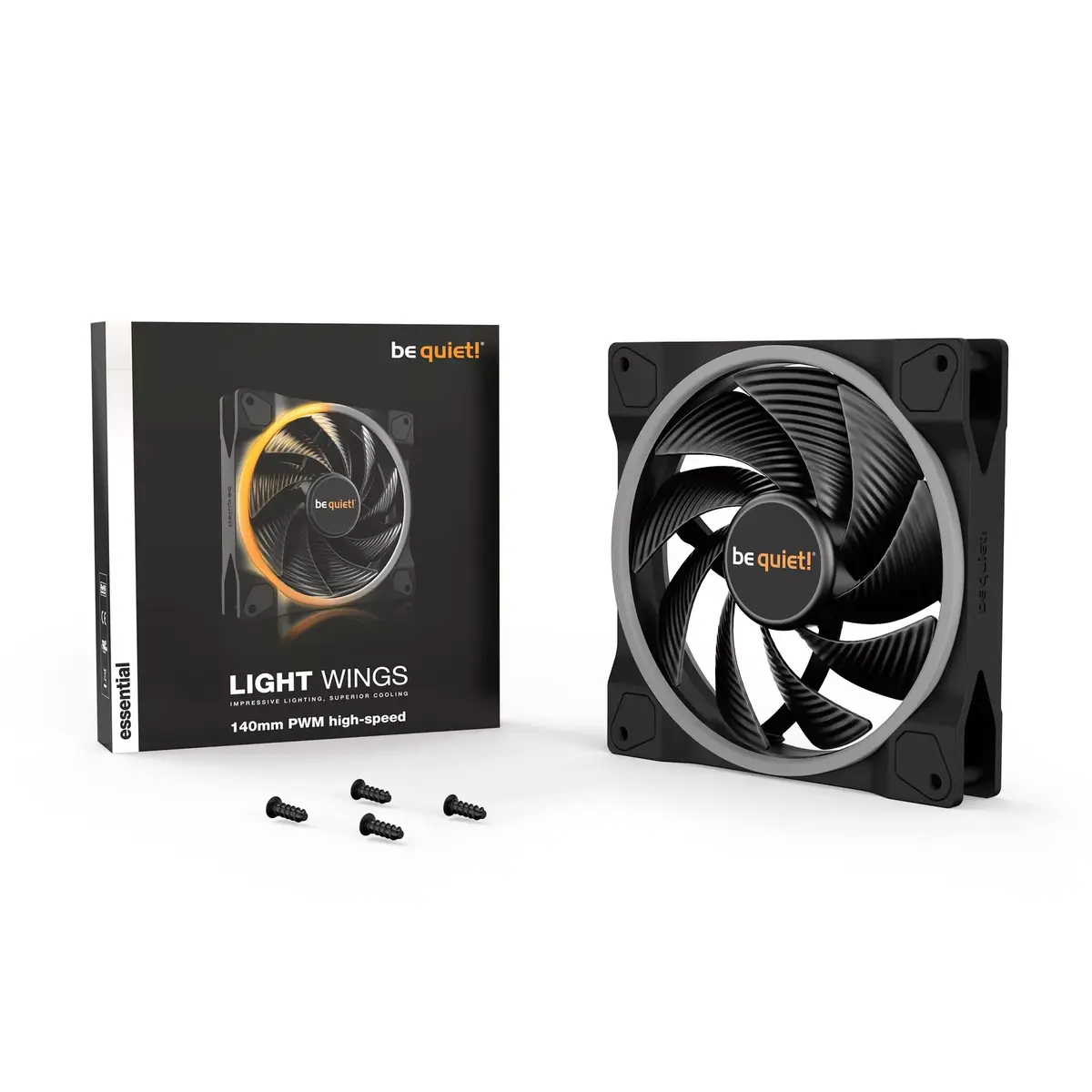 Ventilators be quiet! Light Wings 140mm ARGB PWM High Speed Photo 5