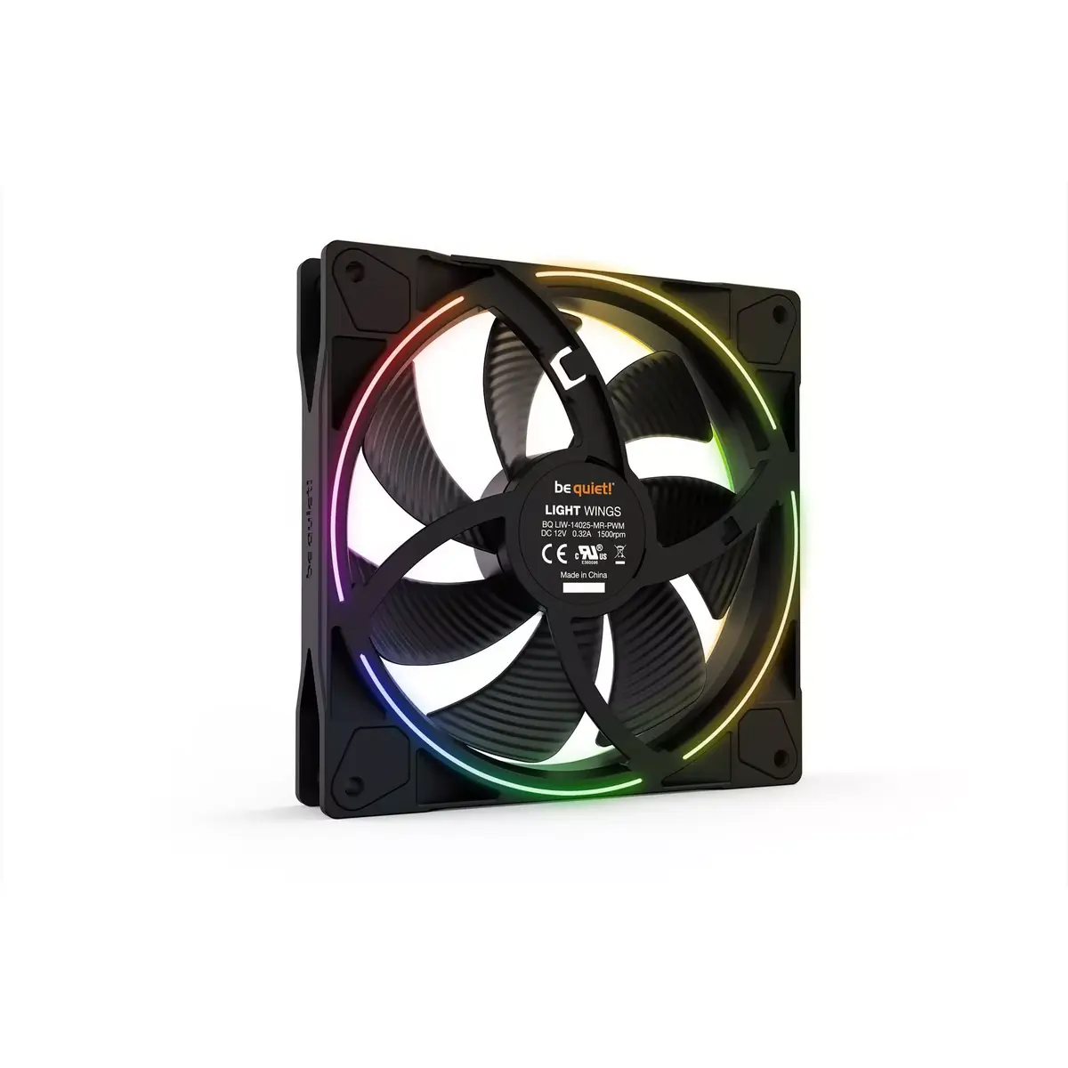 Ventilators be quiet! Light Wings 140mm ARGB PWM Fan Black Photo 4