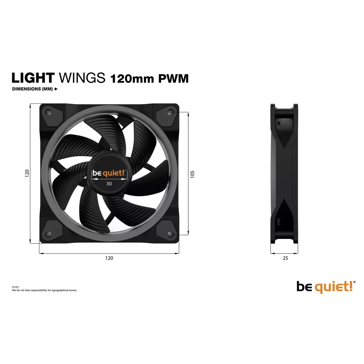 Вентилятор Light Wings 120mm ARGB PWM Photo 8