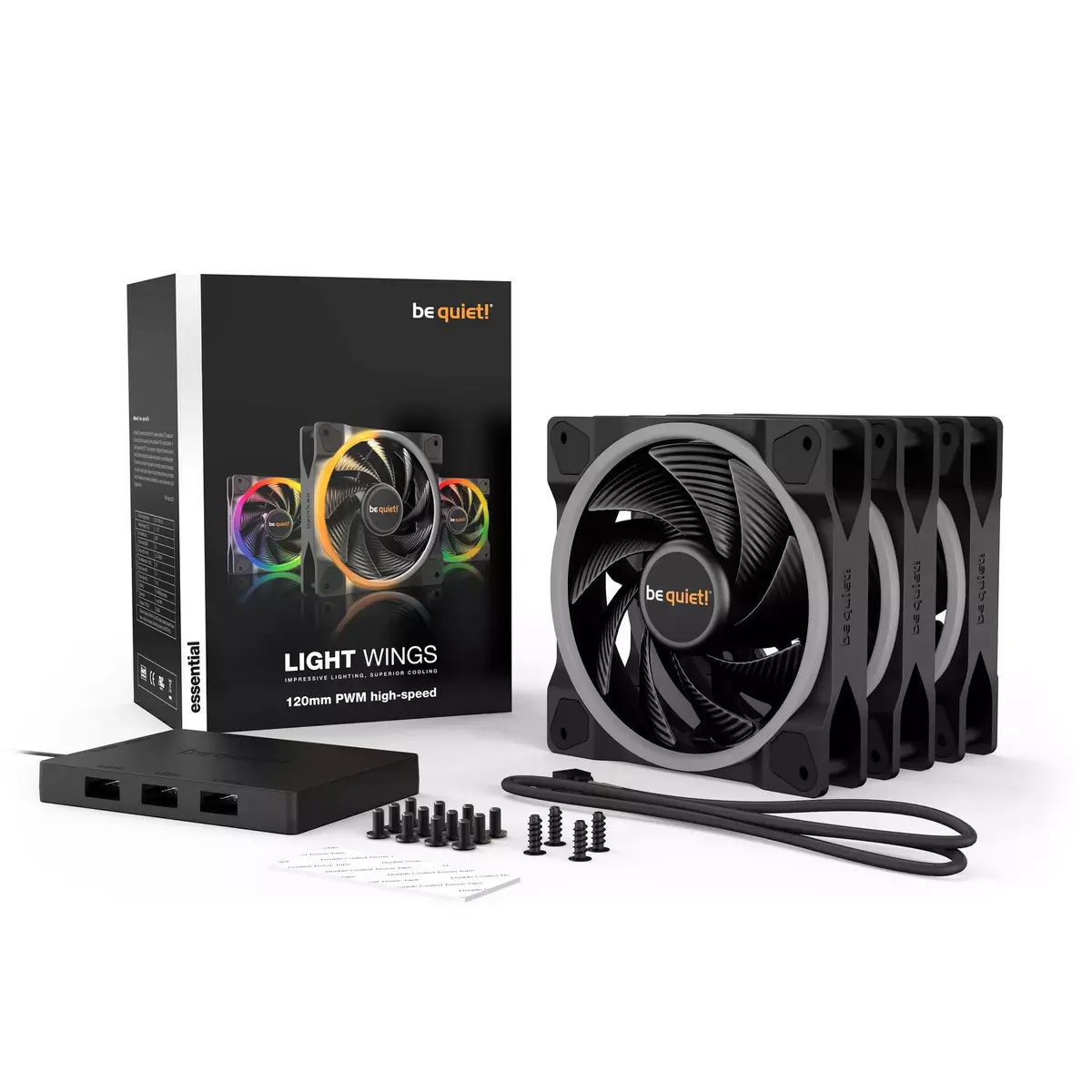 Ventilators be quiet! Light Wings 120mm ARGB PWM High Speed Fan Photo 6