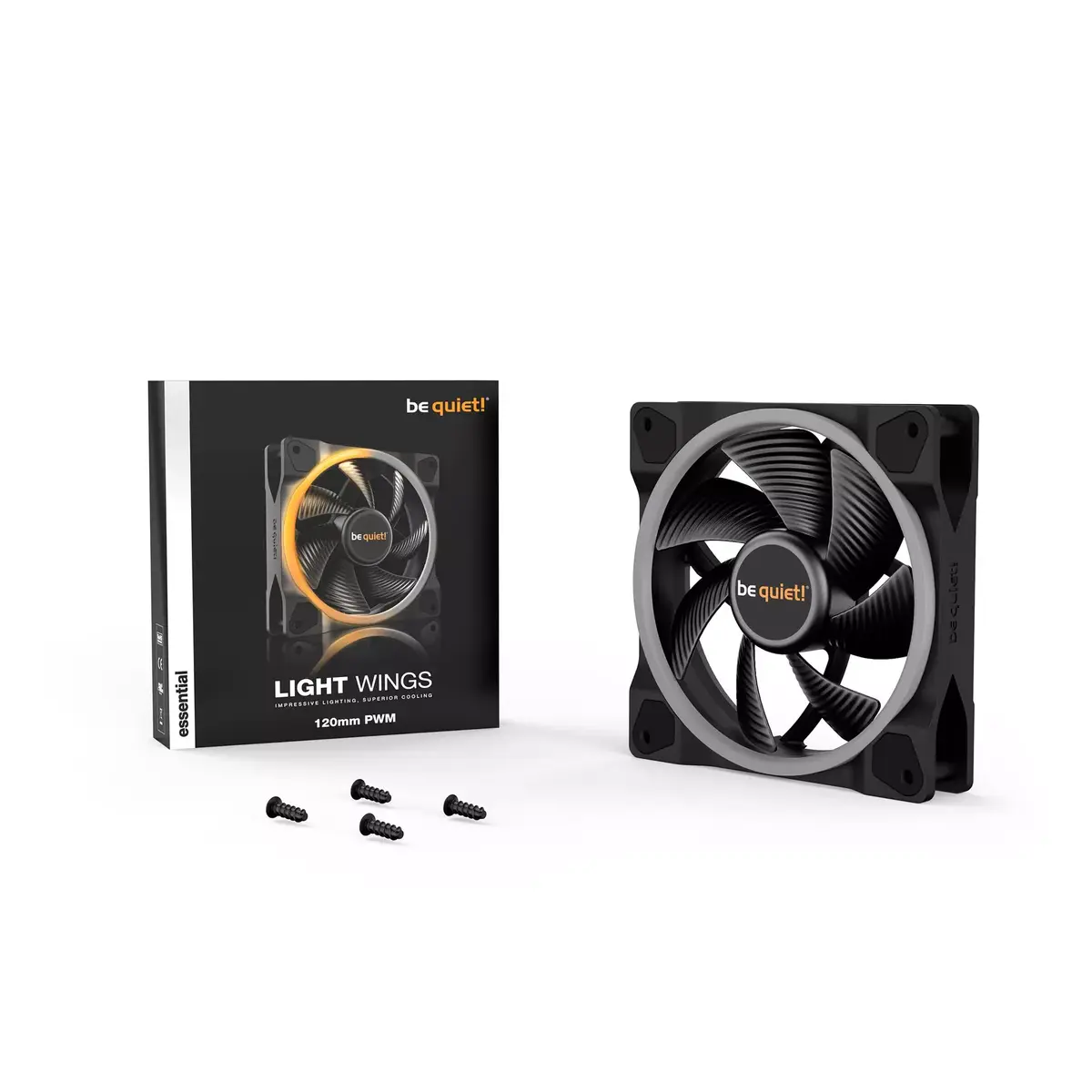 Ventilators be quiet! Light Wings 120mm ARGB PWM Fan Black Photo 5