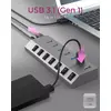 USB centrmezgls ICY BOX IB-HUB1701-C3 Photo 5