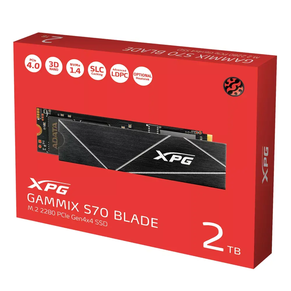 ADATA GAMMIX S70 Blade 2 ТБ M.2 NVMe SSD Photo 6