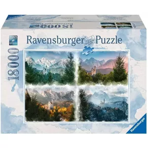 Jigsaw Puzzle Ravensburger Fairytale Castle in 4 Seasons 1000 pieces, model 16137