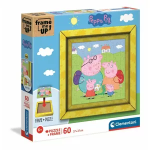 Пазл 60 элементов Clementoni Frame Me Peppa Pig — детский пазл с рамкой