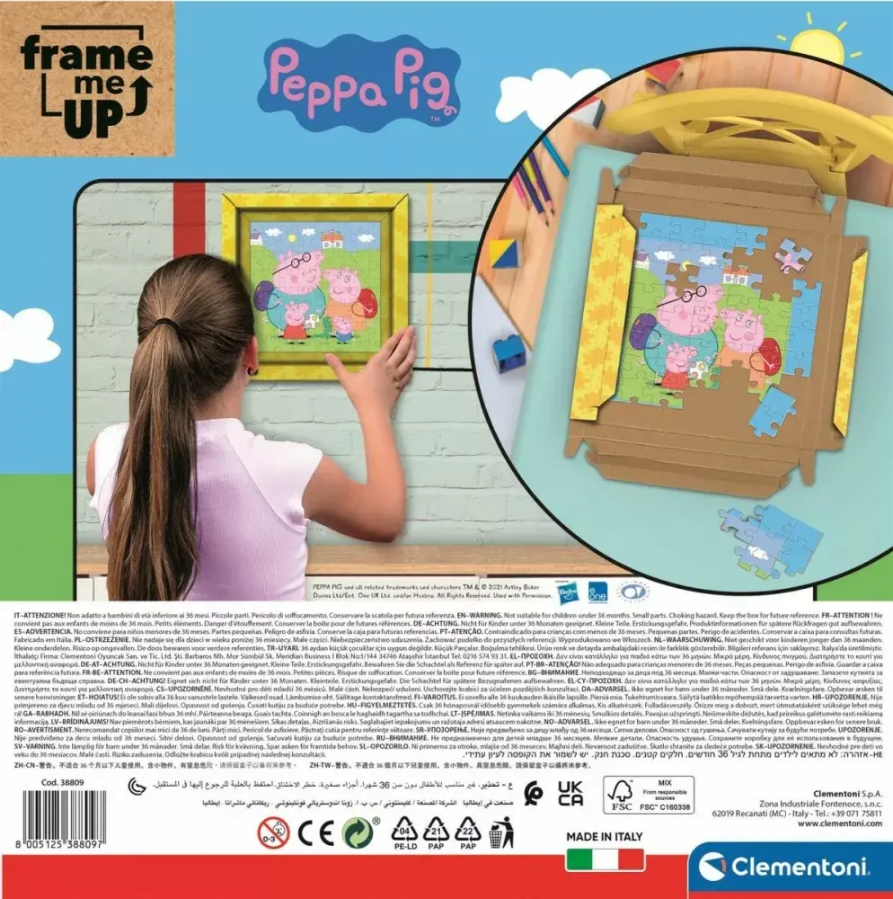Puzle 60 daļas Clementoni Frame Me Peppa Pig Photo 2