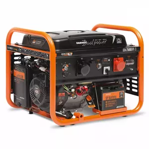 Dīzeļģenerators? Petrolģenerators DAEWOO GDA 7500DPE-3 — 6000 W, 30 L tvertne, 81,7 kg