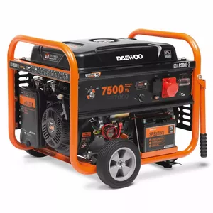 Dzinēja ģenerators Daewoo GDA 8500E-3 7000 W 30 L Benzīns Melns Oranžs