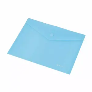 Document folder with snap button Panta Plast PP A5 size blue