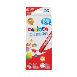 Carioca 43277 pastel Oil pastel Black, Blue, Brown, Green, Orange, Pink, Red, Rose, Violet, White, Yellow 12 pc(s)