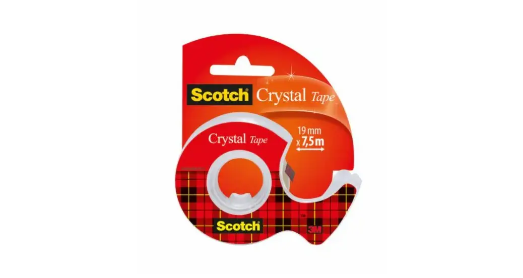 Scotch Crystal Adhesive Tape with Dispenser 19mm x 7.5m Photo 2