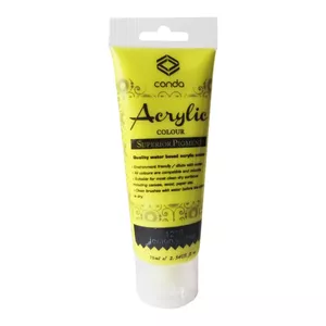 Akrila krāsa Grafitas Akrila 75 ml Citrondzeltens (1206) — ūdensbāzēta mākslas akrila, 75 ml