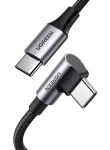 USB-C to USB-C cable UGREEN 70645 — USB 2.0, 2 m, black/grey