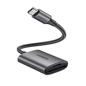 Ugreen 80888 кардридер USB 3.2 Gen 1 (3.1 Gen 1) Type-C Черный, Металлический